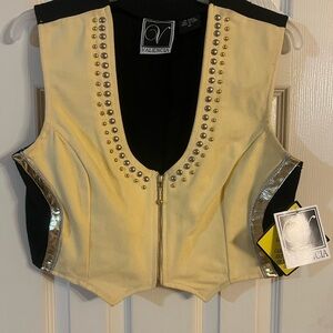 Valencia Yellow and Black Studded Vest